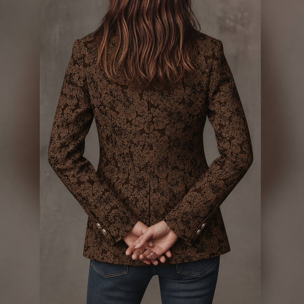 Cristina | Blazer Entallado Jacquard Cachemir