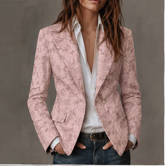 Cristina | Blazer Entallado Jacquard Cachemir