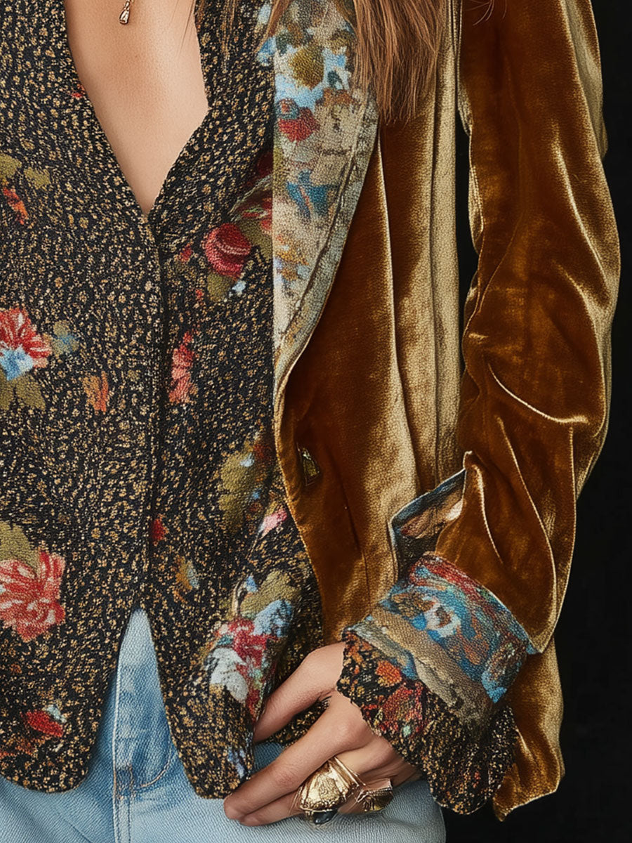Patricia | Blazer Patchwork Floral Vintage