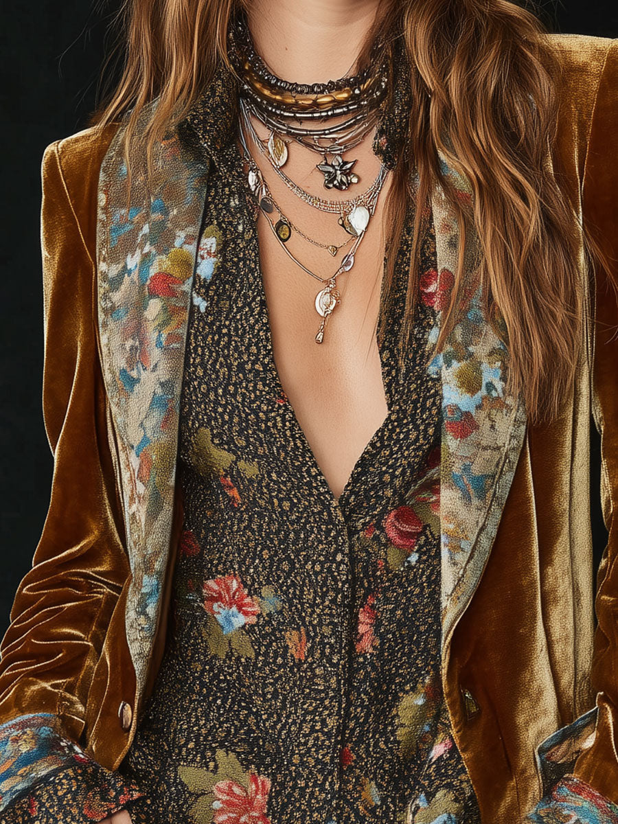 Patricia | Blazer Patchwork Floral Vintage