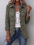 Elena | Chaqueta Utilitaria con Flores Bordadas