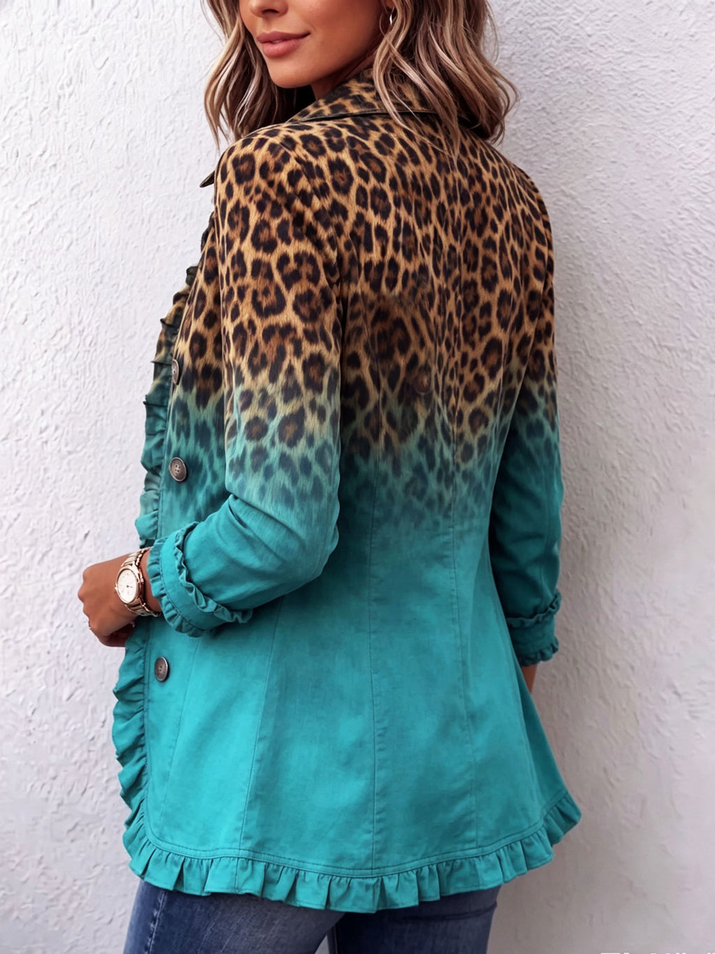 Carmen | Blazer Leopardo con Volantes